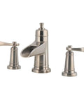Ashfield 2-Handle 8-Inch Widespread Bathroom Faucet in Brushed Nickel, Water Saver with Ceramic Disc Valves, Pforever Seal