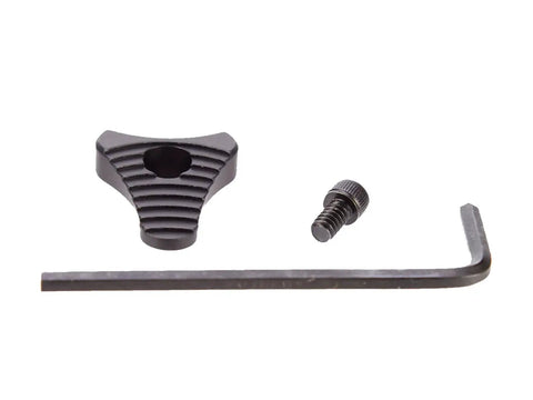 Drop In Aluminum Safety Upgrade With Ball And Steel Plate For Mossberg Shotguns 12 And 20 Gauge 500 590 835 940 88 Red Anodized CNC