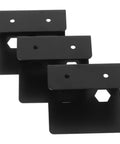 Slick Underdesk Laptop Mount With Heavy Duty Steel Frame And Ultra Smooth Felt Pads For Seamless Keyboard And Tablet Stashing Black workstation brackets stacked.