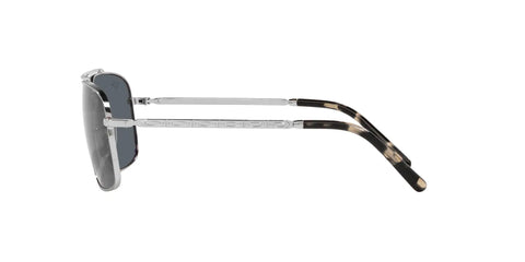 Side view of Dope Unisex Square Sunglasses RB3796 In Silver Blue, full rim frames, 59 mm lens width, temple length visible
