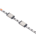 Beefy Linear Rail Guide With Four Point Contact Design For CNC, 3D Printer And Engraving Machines And Automation Equipment, Premium Bearing Steel Slider For Ultra High Rigidity And Smooth Motion, 100mm Travel, two-block rail