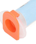 Close-up of 45g needle tube of 217 Degree Celsius High Temp Solder Paste For PCB Repair And BGA IC Soldering with orange cap