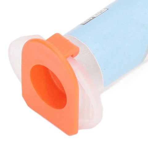 Close-up of 45g needle tube of 217 Degree Celsius High Temp Solder Paste For PCB Repair And BGA IC Soldering with orange cap