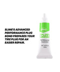 Rock Solid DIY Tire Repair Kit Featuring Eleven Piece Set With Hella Tough Puncture Strings Pro Grip Tools And Quick Dry Rubber Cement Glue For Atvs And Lawn Gear No Sweat Road Ready Fixes Always - Slime's Plug Bond for tire repairs in 12mL tube.