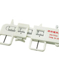 PD Ruler Pupillary Distance Meter For Glasses Fitting Vernier Optical Tool For Precise Eye Measurements 0-100mm Range Easy To Use Mirror Method PVC Ophthalmic Gauge For Home Eye Care And Online Glasses Purchase, white PVC ruler