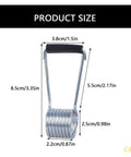 Heavy Duty Self Closing Door Hinges Set With Torsion Spring dimensions 8.5cm x 3.8cm x 2.2cm, durable steel construction