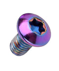 12Pcs M5x10mm Disc Brake Rotor Bolts For MTB Torx T25 Screws Rainbow Finish