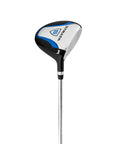 Strata 12 Piece Complete Golf Club Set for Men Right Hand Blue Featuring Lightweight Driver Fairway Wood Hybrid Irons and Putter