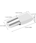 Beefy Spoon Shape Metal Shelf Pegs 60 Pack 7mm Nickel Plated Shelf Pins with dimensions for kitchen cabinets use