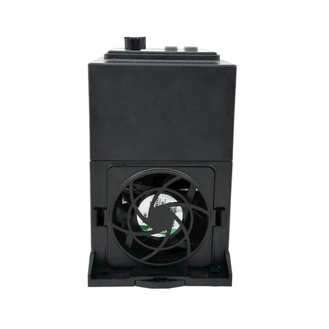 380V VFD Variable Frequency Drive Inverter For 1.5KW 2.2KW 3KW 4KW 5.5KW Motors 220V Three Phase Motor Speed Controller With Adjustable 0 To 400Hz Output Frequency Industrial Grade Inverter Converter, black unit with cooling fan