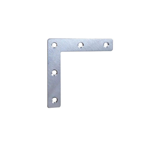 12 Pack Stainless Steel L Shaped Corner Brackets Rock Solid Right Angle Furniture Repair Plates Heavy Duty Table Leg Support