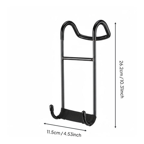 Dumbbell Hook For Pain Free Grips Non Slip Anti Fatigue Weightlifting Accessory With Solid Iron Build with dimensions shown
