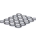 200 Pcs 3D Scanning Markers 12mm Inner Diameter, 19mm Outer Diameter, High Reflectivity Waterproof Dots For Motion Capture And Gait Analysis, Precise 3D Positioning Targets With Reflective Technology on a sheet
