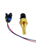 FainWan engine coolant temperature sensor with pigtail; brass threaded body, blue/red/white wires