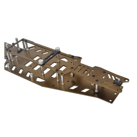 Beefed Up 2WD RC Frame Chassis Kit Aluminum Alloy Lower And Upper For Rustler VXL Bandit Brown Finish Upgrade Parts