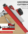 Aluminum Alloy Circular Saw Guide Rail For 12 Inch Saw Base, Precision Adjustable Cutting Guide For Milling And Accurate Cuts, Pro Grade Electric Cutting Guide, side view with bidirectional-locking feature visible.