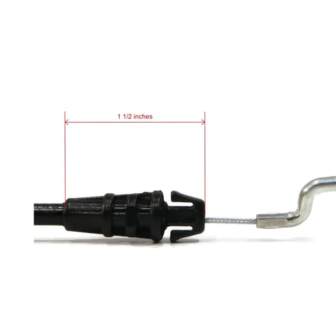 Close-up of Z bend ends on engine control cable for 2008 Troy-Bilt lawn tractors 11A-436M011 11A-436M066 11A-436N211