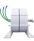 Top Shelf 1200 Watt Permanent Magnet Motor Featuring Three Phase Wiring And Pure Copper Coils Delivers smooth low rpm high torque power, side view of compact design.
