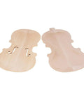 Handcrafted Unfinished Violin Parts Kit With Spruce Front Panel Topboard And Maple Backboard, solid wood components for 3/4 violins