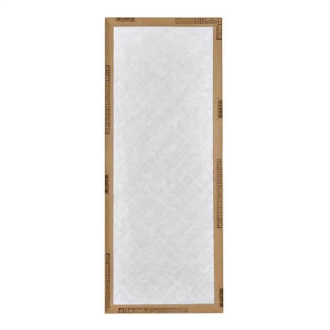 EZ Flow II MERV 4 Air Filter Panel 14x20x1 Residential Disposable Flat Panel Furnace Filter 12 Pack Easy Install Spun Fiberglass Media Captures Dust And Lint 30 Day Replacement - front view of filter showing fiberglass media.