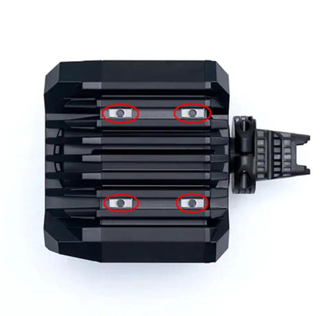 Heavy Duty T Slot Mounting Nuts And Screws Replacement Kit For Racing Simulator Wheel Base Upgrade Crafted From Top Tier Steel, top view of black mounting hardware.