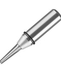 Cool Pro Carbide Router Bit With Tapered Ball Nose For Woodworking pros, close-up view of 1/2 inch shank.