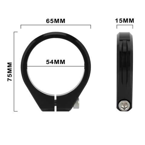 Riser Clamp Front Fork Handlebar Kit CNC Aluminum For Surron Sur Ron LBX Electric Dirt Bike, showing 54mm internal diameter