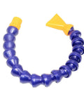 Beduan 1/2-inch threaded coolant hose, flexible blue plastic tubing with yellow end fittings, pack of 10