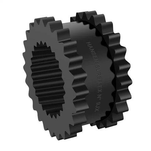 Beefy 9J Coupling Insert EPDM Rubber Spider For 9J 9JE Hubs Built Tough Solid Design 3 Inch Length 6 Inch Outer Diameter 2340 Inch Pounds Torque 3750 RPM Industrial Grade Performance black EPDM jaw coupling insert