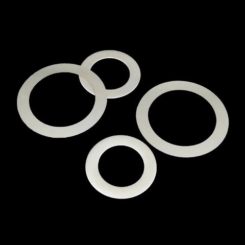 Ultra Thin Stainless Steel Flat Washers Set M3 Through M8, 0.1 0.2 0.3mm, 1200Pcs, Durable A2 304 Shim Washers For Precise Spacing And DIY Hardware Upgrades, flat washers on black background