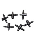 Barbed Hose Splitter Tee Connectors 3/5mm Kit 2000 Pieces For Garden Irrigation Sprinkler System Watering Accessories And Balcony Planting Plug And Play Diy Friendly Setup black plastic tees