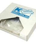 Pro Grade Box Of 50 Disposable Grout Bags For Tile Grouting, Flexible Nozzles For Precise Grout Application in white packaging