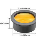 Eight Pack Air Compressor Filter Elements For Replacement Pro Grade Intake Filters With Nine Fold Design For Superior Dust Filtration