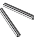 Set of 2 stainless steel round tubes, 300 mm long, 3/4 in OD, 1.5 mm wall, seamless