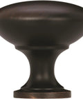 Oil Rubbed Bronze Edona One And A Quarter Inch Cabinet Knob Set, 10 Pack, Classic Drawer Hardware For Cabinets And Furniture