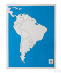 8 Laminated Unlabeled Control Maps Set For Geography Montessori Classroom Grade Durable Maps For Hands On Learning South America