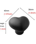 Heart Shaped Ceramic Cabinet Knob Set 15 Pieces Dope Glossy Finish With 3 Screw Lengths M4 22mm 25mm 40mm Easy Install