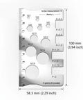 Thread Pitch Gauge Ruler For Mechanics And Diy Enthusiasts Stainless Steel Thread Measuring Tool For Bolts And Screws