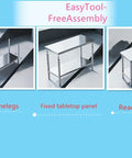 Premium 40x20 Stainless Steel Work Table Beefy Frame Heavy Duty Prep Station With Lower Shelf 600 Pound Capacity rust resistant assembly steps.