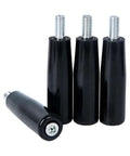 Revolving Handwheel Set For Milling Machines And Lathes, 2 Pack Plastic Bakelite Hand Wheels With M6 M8 M10 M12 Shafts, black handles