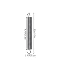 Heavy Duty Steel Mechanical Extension Spring For Mouse Cage 10 Pack Dual Hook Tension Springs 7mm OD X 0.8mm Wire Built To Last Door Closure