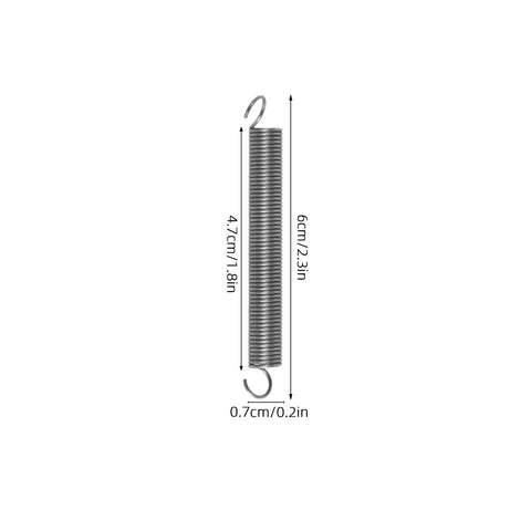 Heavy Duty Steel Mechanical Extension Spring For Mouse Cage 10 Pack Dual Hook Tension Springs 7mm OD X 0.8mm Wire Built To Last Door Closure