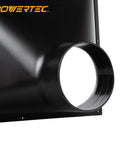 Close-up of Big Gulp Dust Hood with 13x16 inch opening and 4-inch port, used for woodworking dust collection applications.