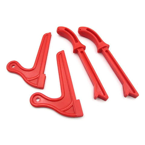 4 Pack Safety Push Sticks For Table Saw And Woodworking Includes Straight Push Blocks And V Style Push Sticks Sturdy ABS Easy Grip Handles