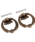 2 Pack Zinc Alloy Antique Bronze Drawer Handles for Furniture Cabinets and Doors Easy To Install with Screws Lightweight and Durable