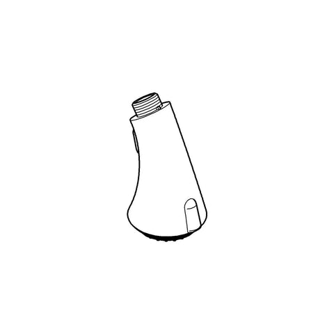 Line drawing of a pull down spray kitchen faucet repair part in chrome finish for Ladylux Cafe style.