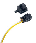 Top Shelf Ambient Temperature Sensor With Connector Pigtail Harness for Hyundai Kia Elantra Sonata, close-up view of connectors.
