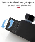 UMJIGF Black Thermostatic Shower System with Cold and Hot Water Shower Combo Set multifunctional one-button knob design