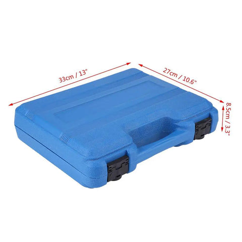 Pro 16-Piece 1/2 Inch Drive Hex Bit Socket Set For Auto Repair CrMo Steel Heavy Duty Impact Tool Kit With Size Imprints For Quick Grabbing blue storage case, 33 x 27 x 8.5 cm