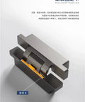Invisible Self Closing Door Hinge Featuring Buttery Smooth Hydraulic Buffer And Dead Stop Ninety Degree Positioning For Pro Grade Cabinetry visible through angled view with yellow indicator.
